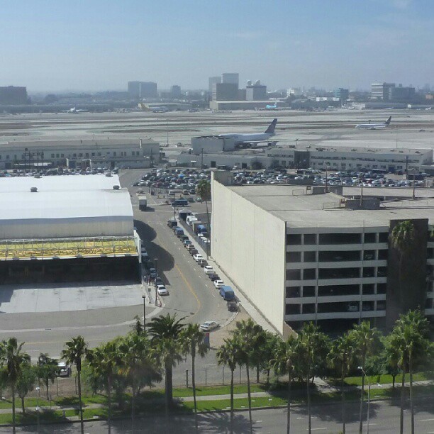 LAX seen from the office. Should have a good view of Endeavour touchdown. #spottheshuttle
