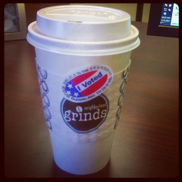 #IVoted #coffee