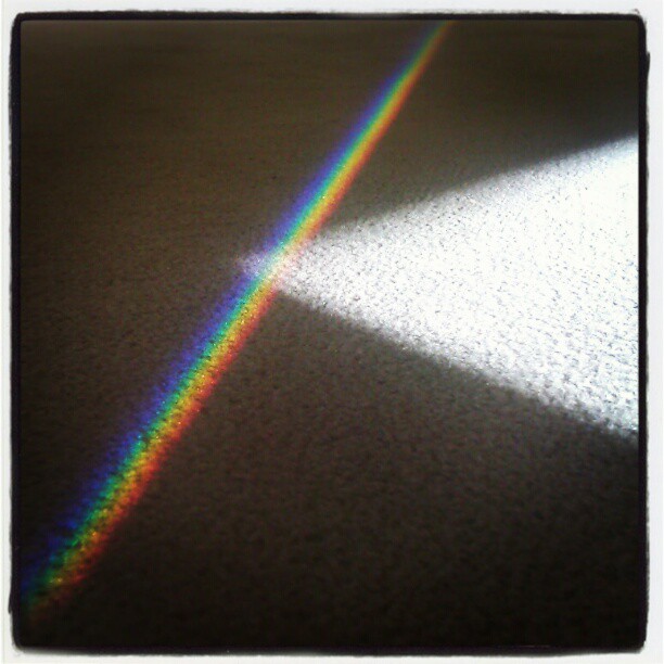 Spectrum on the floor. #rainbow #notpinkfloyd