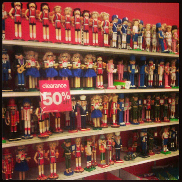 Someone seriously overestimated the appeal of nutcrackers this year. #christmas #clearance
