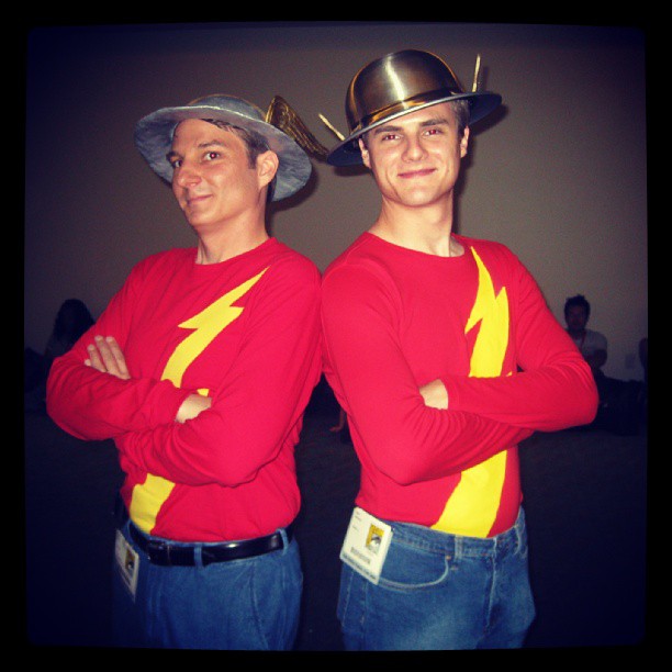 The last time I went to a comic con in costume, I went as Jay Garrick, the original Flash. I ran into someone else with the same idea. On a related note, I’ve brought @SpeedForceOrg to Instagram for Flashy photos. #ThrowbackThursday #theflash #cosplay #jaygarrick