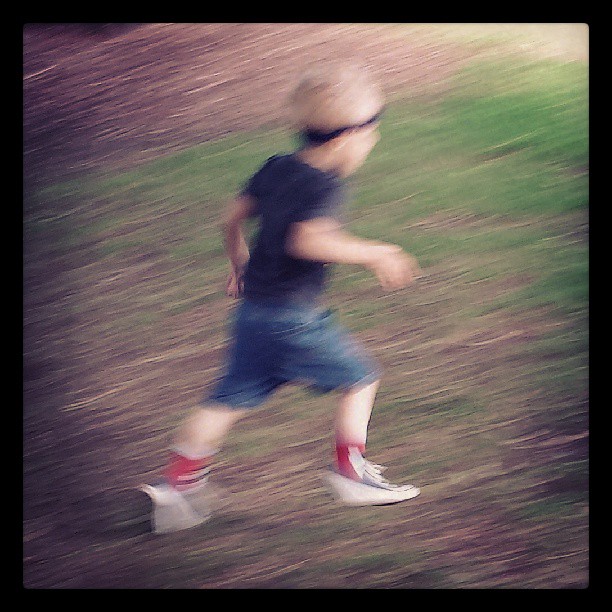 Of course, kids are always faster… #WHPsuperpower #running #blur