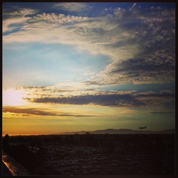 Sunset and clouds