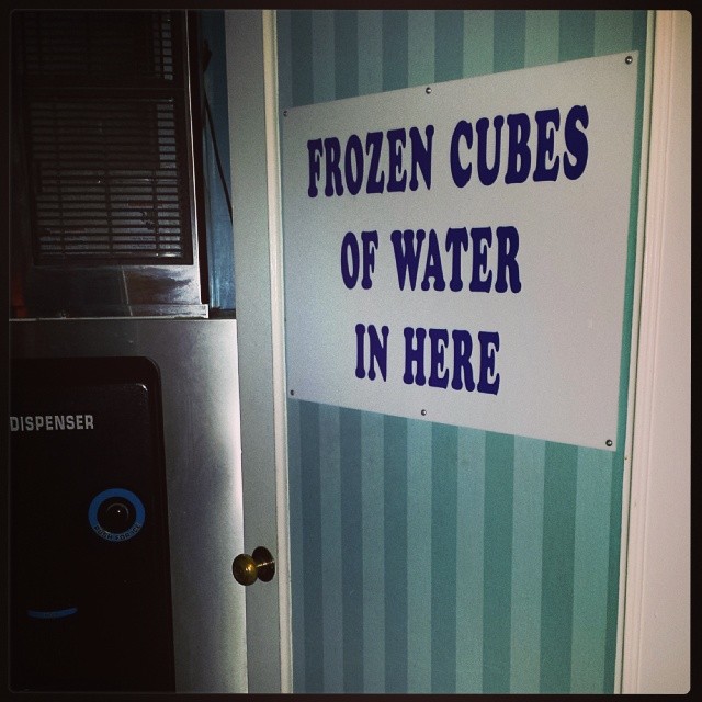 If only there were a simple word to describe frozen water… #signs #hotel #sanfrancisco (forgot to post this when I got back)