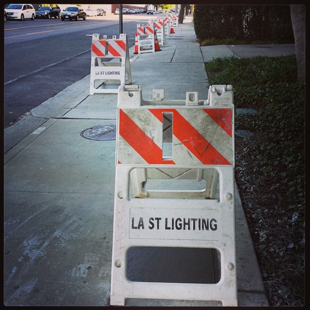 Last lighting? What about the first? #signs #misreading #street #whenabbreviationsgobad #sidewalk