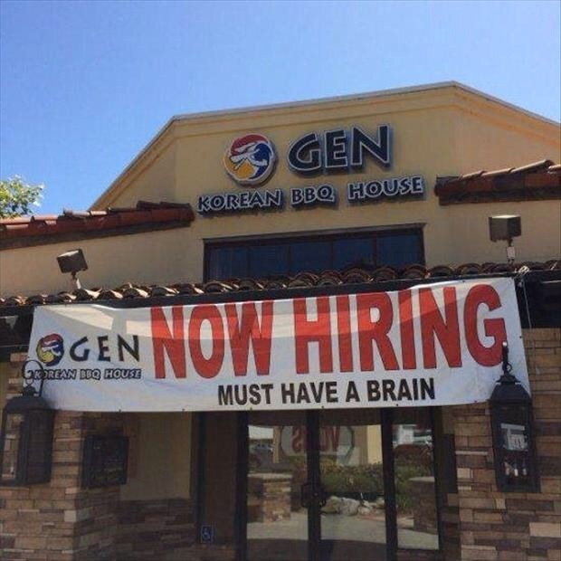 Now Hiring: Must Have a Brain