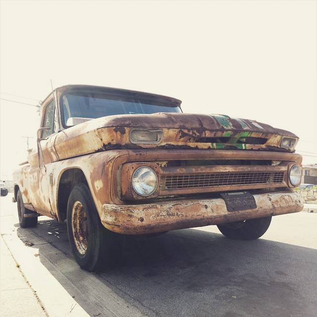 Old truck by the side of the road. #rusty #truck #old #cars