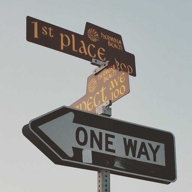 Once you get to #1stPlace, there’s only one way you can go. #streetsign #oneway