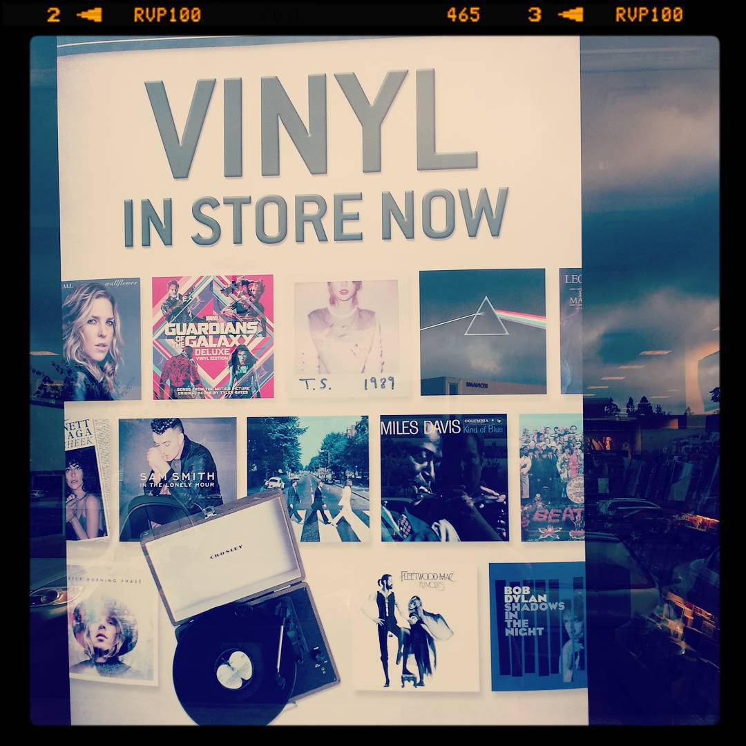 I stopped frequenting Barnes & Noble a while back because they were so determined to sell you a Nook and get you out of the store. Now they’re selling vinyl records. #bookstore #reversal #signs #vinyl