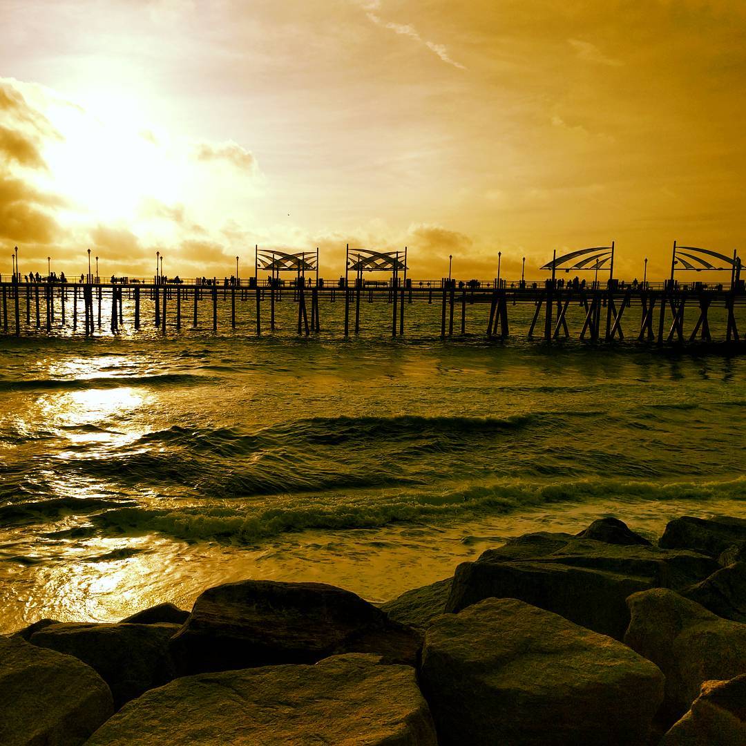 Pier sunset