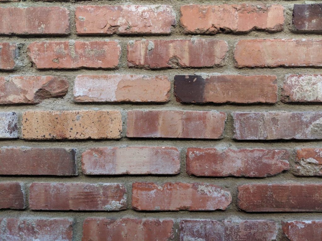 An old brick wall.