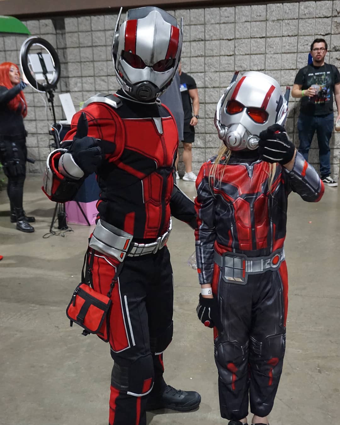 Ant-Man at full and half-scale