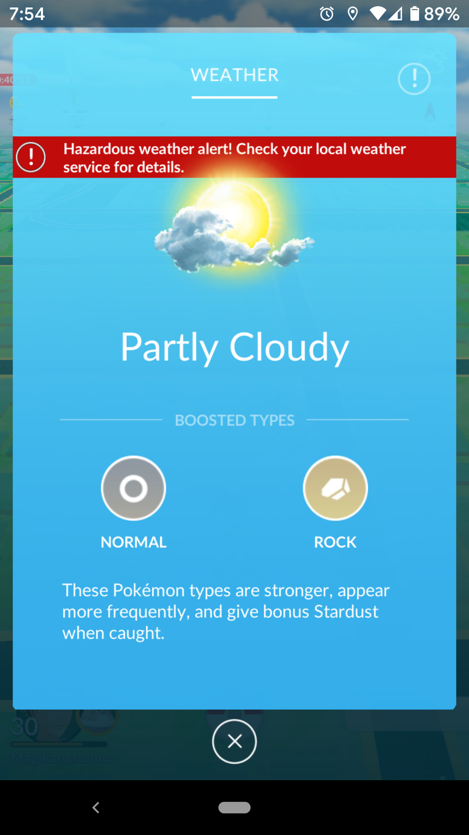 Oh no! Watch out for those partial clouds!(Seriously, though, there is a hazardous wind ...